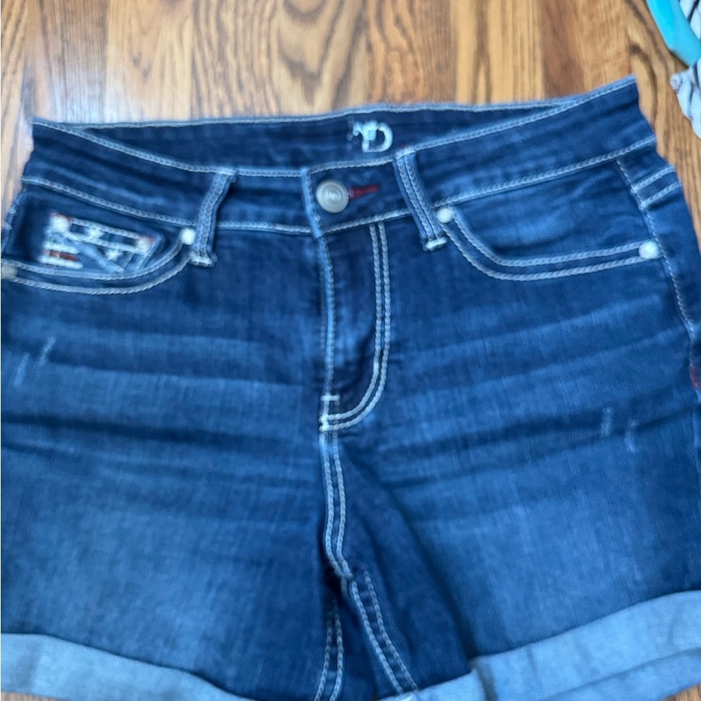 New Directions Dark Blue Jean Shorts